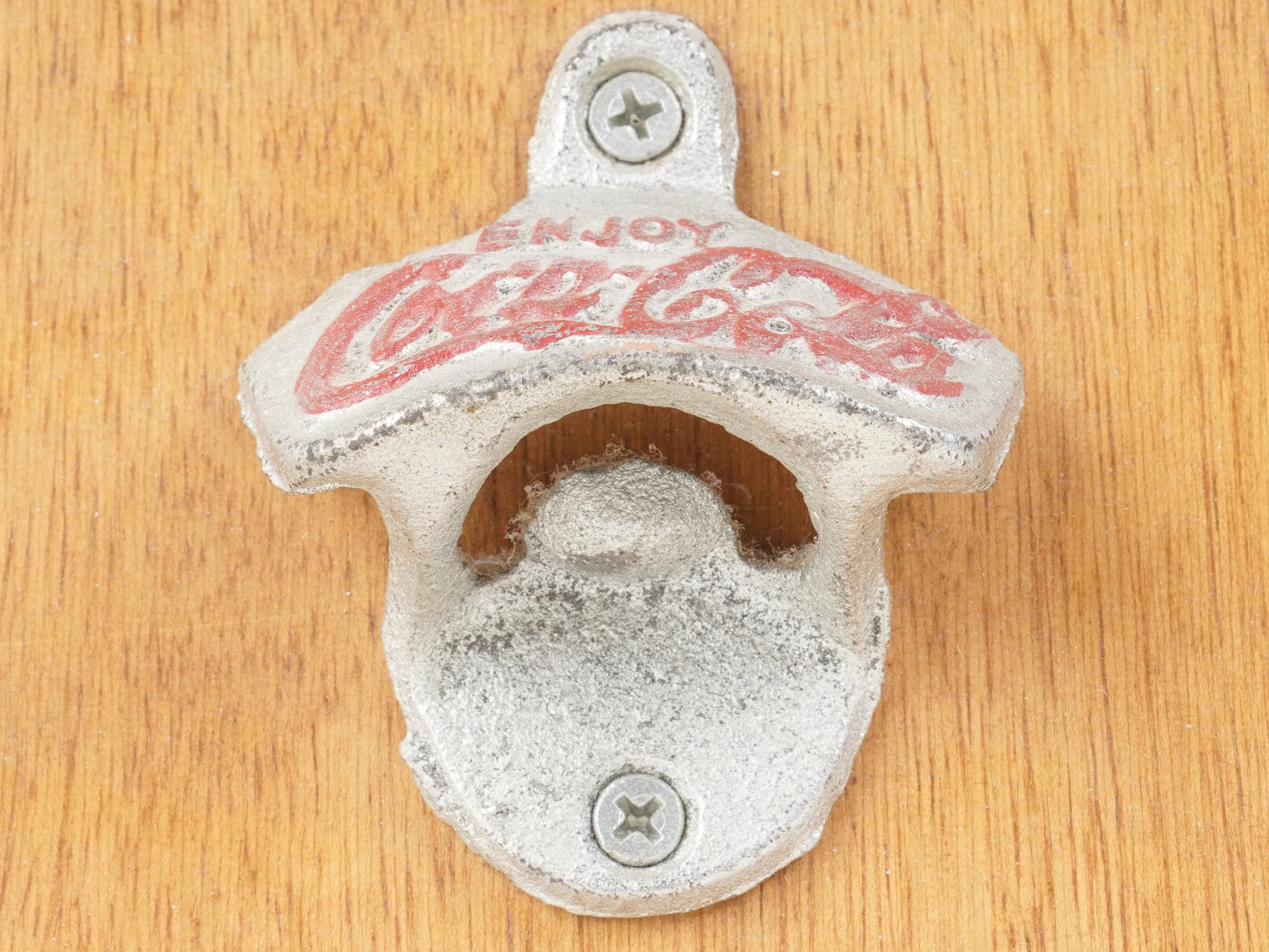 VINTAGE HANDMADE COCA COLA WOODEN WALL CABINET PIC-1